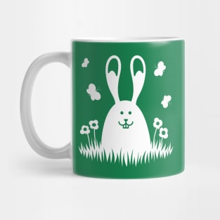 Easter bunny in the grass Mug